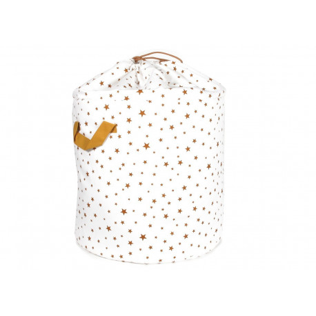 sac de rangement Baobab étoiles moutarde - large sac de rangement Baobab étoiles moutarde - large