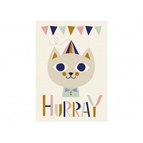 affiche festive 'Mr. Cat' en édition limitée affiche festive 'Mr. Cat' en édition limitée