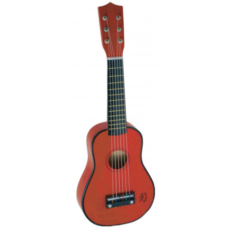 Kleine rote Holzgitarre 'Rouge' Kleine rote Holzgitarre 'Rouge'
