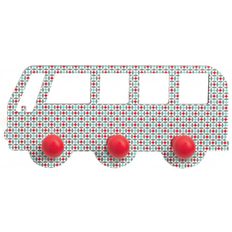 Funky 'Bus' Garderobehaken aus Holz Funky 'Bus' Garderobehaken aus Holz