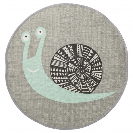 Runder grauer Teppich 'Snail Cool Grey' Runder grauer Teppich 'Snail Cool Grey'