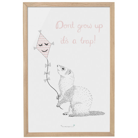 Holzrahmen mit Poster 'Don't grow...' Holzrahmen mit Poster 'Don't grow...'