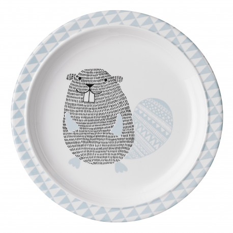 Melaminteller 'Noah Beaver' (Ø 22cm) Melaminteller 'Noah Beaver' (Ø 22cm)
