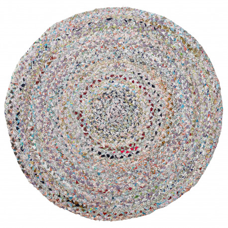 Bunter Flechtteppich 'Multi Colour' (Ø 90cm) Bunter Flechtteppich 'Multi Colour' (Ø 90cm)