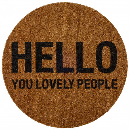 Hippe Fußmatte 'Hello you lovely people' Hippe Fußmatte 'Hello you lovely people'